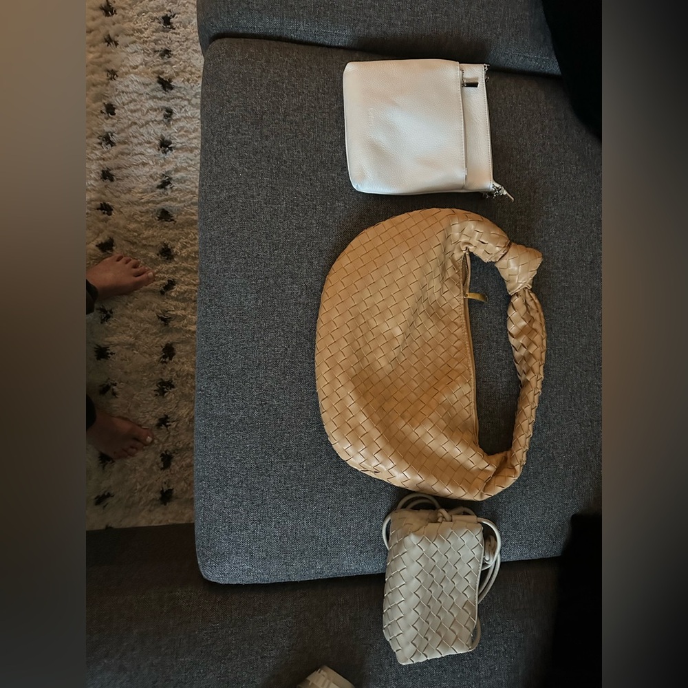 3 different style handbags
